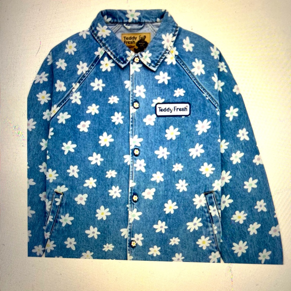 Teddy Fresh Daisy Coach Jean Jacket.